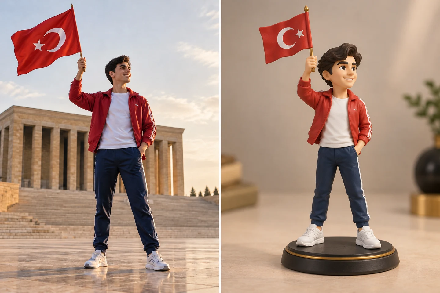 19 Mayıs: kurgusal referans fotoğrafı ve ondan esinlenen temsili figür tasarımı