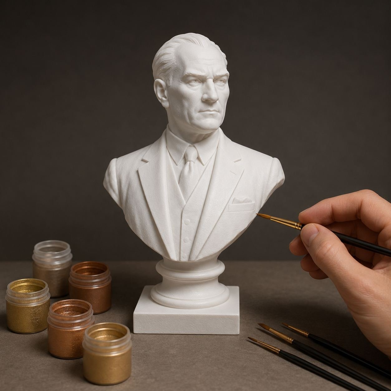 Atatürk büstü boyama seti