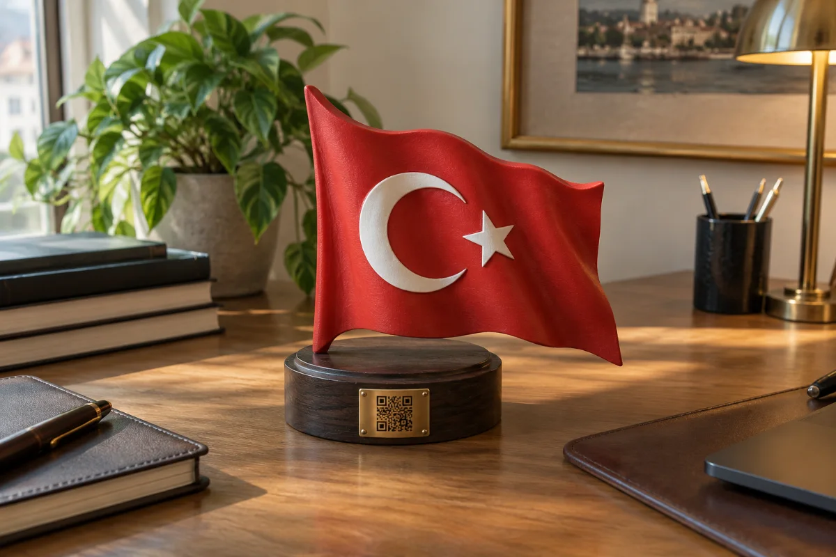 Al Bayrak – Masaüstü Türk Bayrağı Heykeli