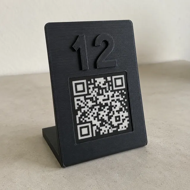 Masa numaralı QR menü standı