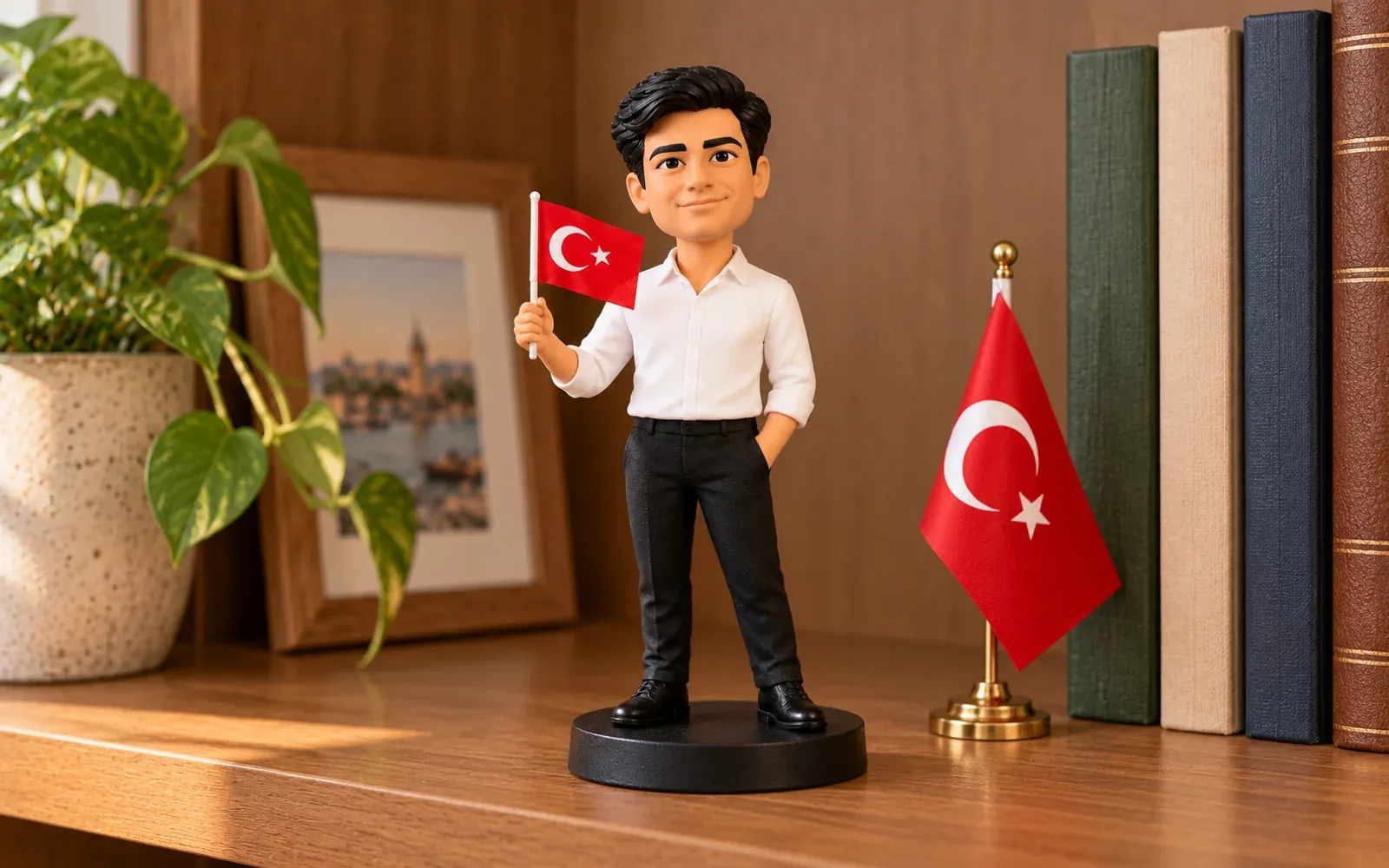 Atölyede tamamlanan figür evinde — temsili görsel